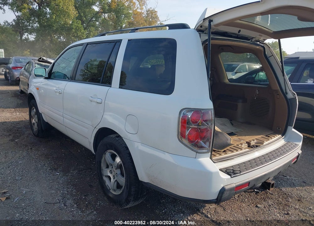 2007 HONDA PILOT EX-L VIN: 5FNYF28567B043265