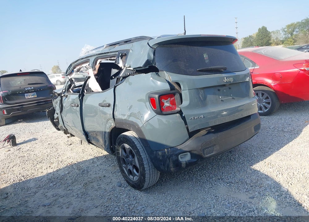 2017 JEEP RENEGADE SPORT 4X4 VIN: ZACCJBAB3HPF38512