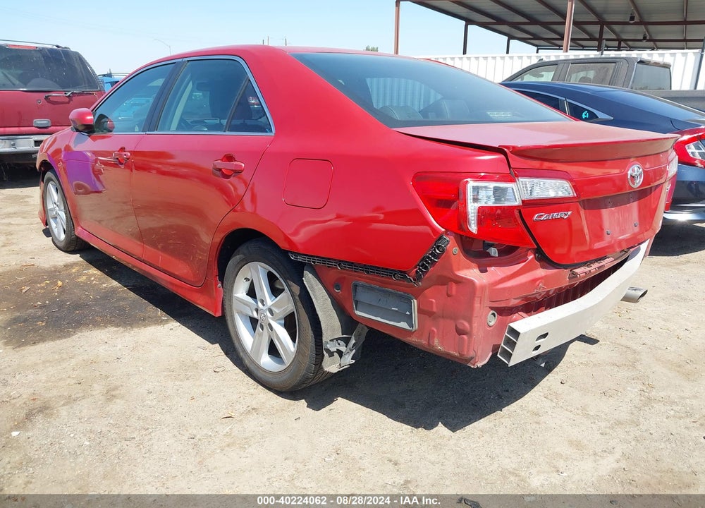 2012 TOYOTA CAMRY SE VIN: 4T1BF1FK5CU606800