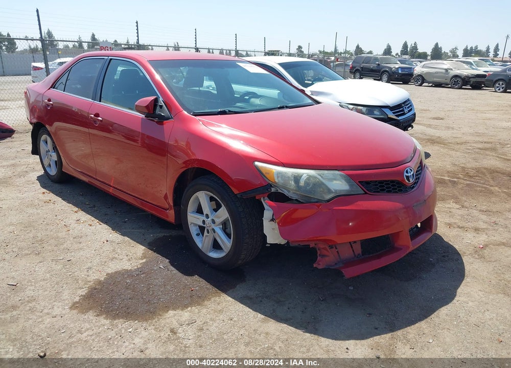 2012 TOYOTA CAMRY SE VIN: 4T1BF1FK5CU606800