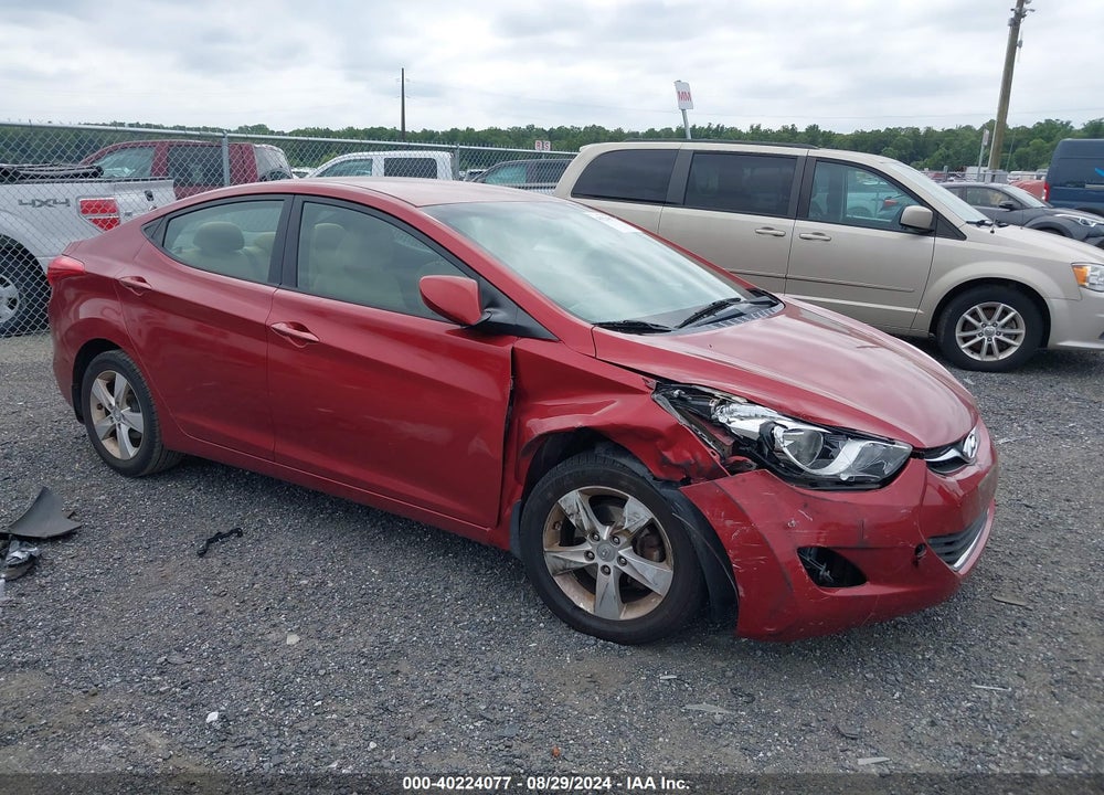 2013 HYUNDAI ELANTRA GLS VIN: 5NPDH4AE9DH368889