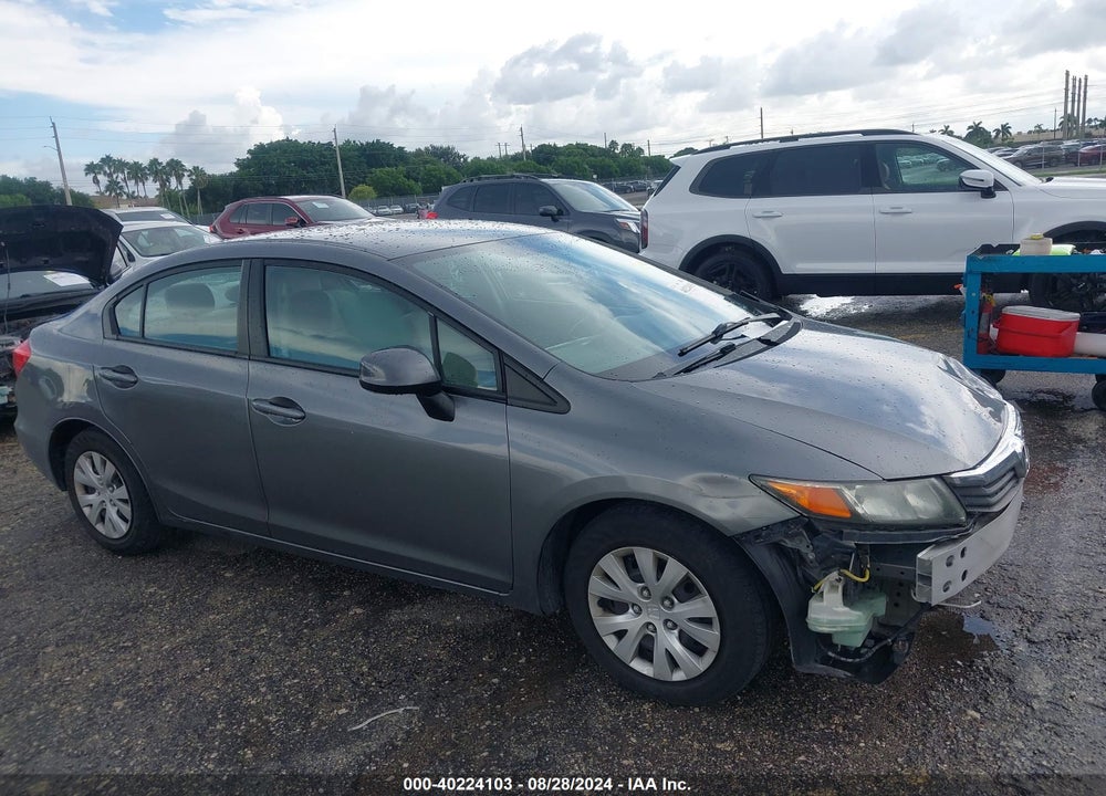 2012 HONDA CIVIC LX VIN: 19XFB2F54CE104599