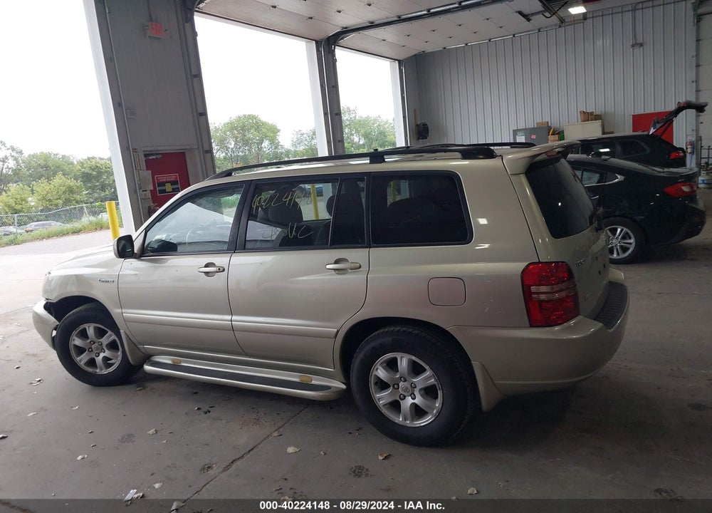 2003 TOYOTA HIGHLANDER LIMITED V6 VIN: JTEGF21A430099163