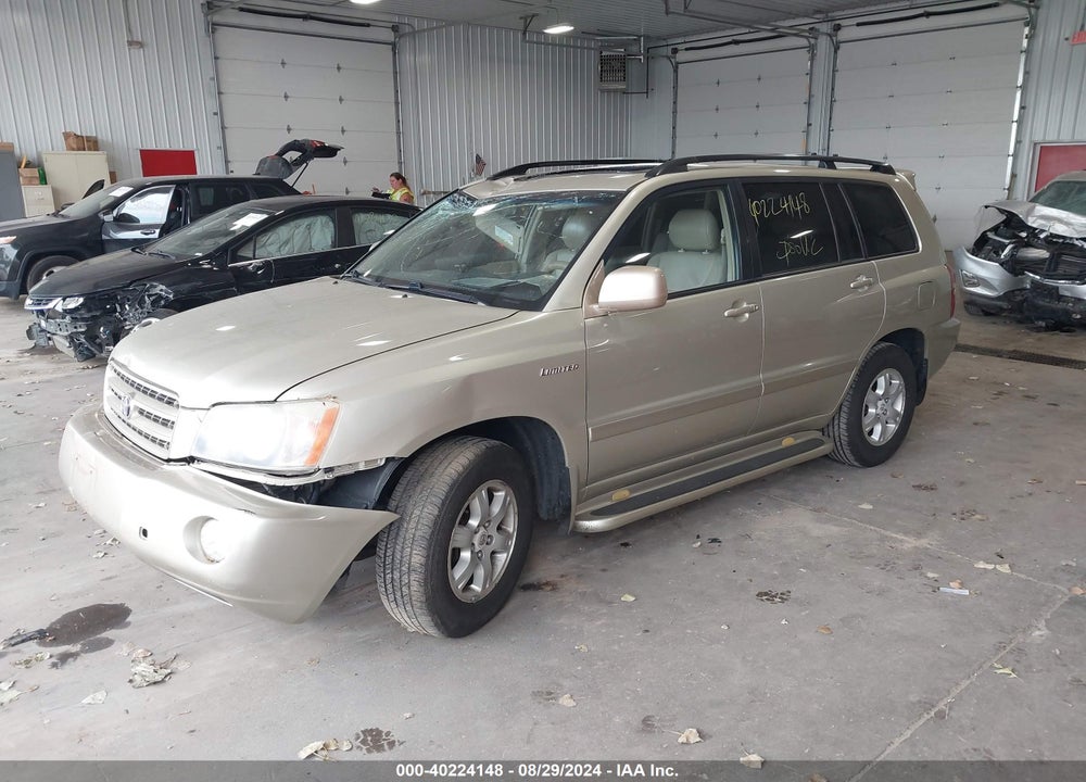2003 TOYOTA HIGHLANDER LIMITED V6 VIN: JTEGF21A430099163