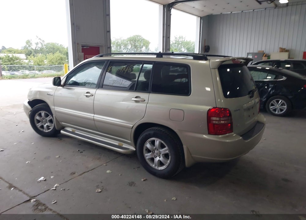 2003 TOYOTA HIGHLANDER LIMITED V6 VIN: JTEGF21A430099163