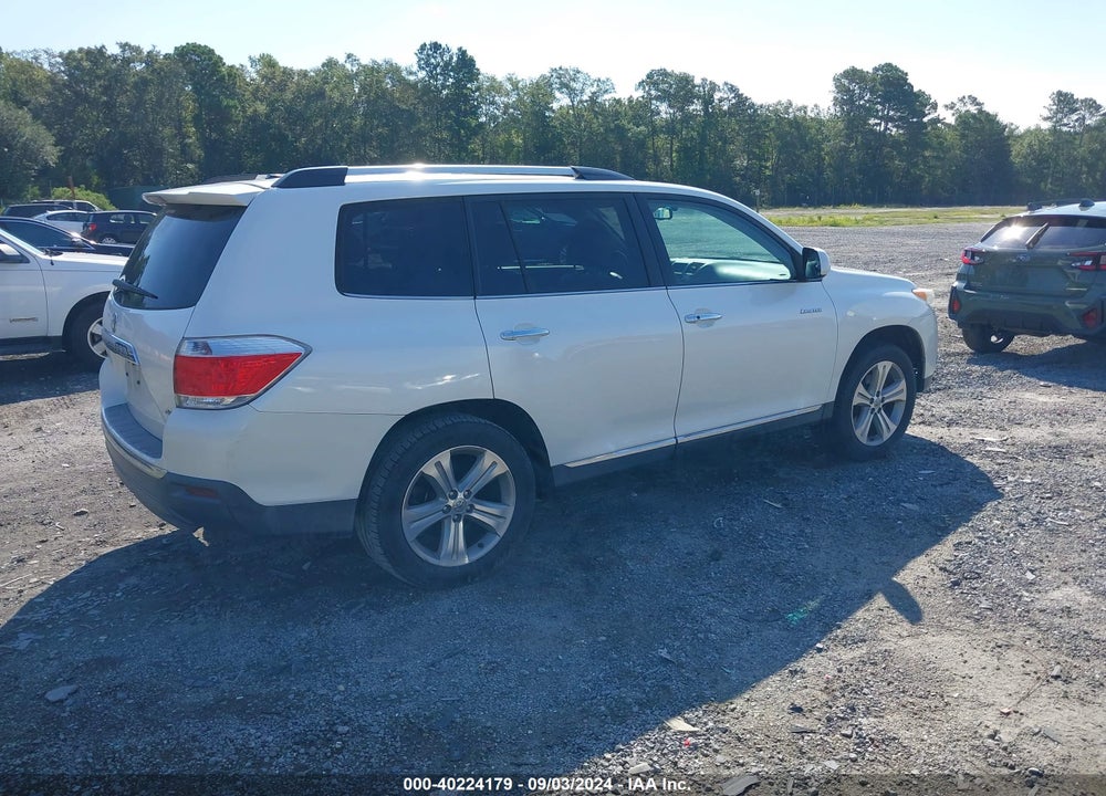 2013 TOYOTA HIGHLANDER LIMITED V6 VIN: 5TDDK3EHXDS276099