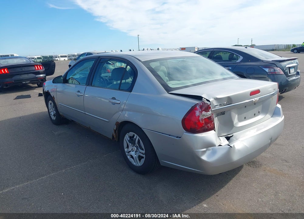 2007 CHEVROLET MALIBU LS VIN: 1G1ZS58F87F221806