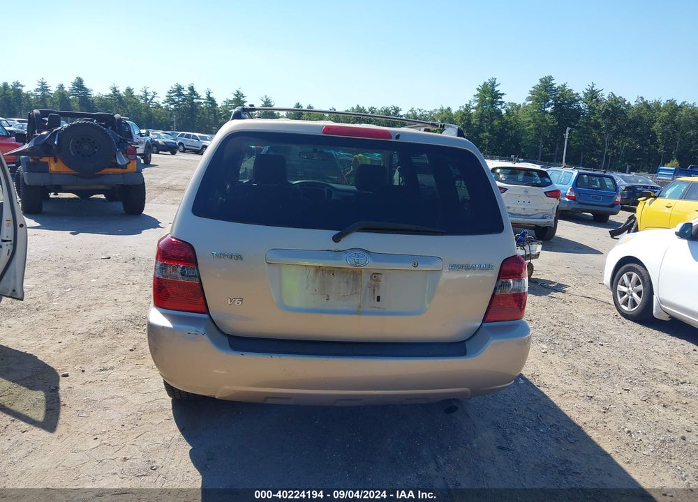 2004 TOYOTA HIGHLANDER VIN: JTEDP21A840008655