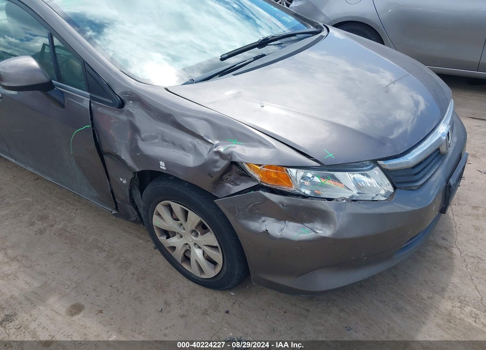 2012 HONDA CIVIC LX VIN: 19XFB2F53CE348440