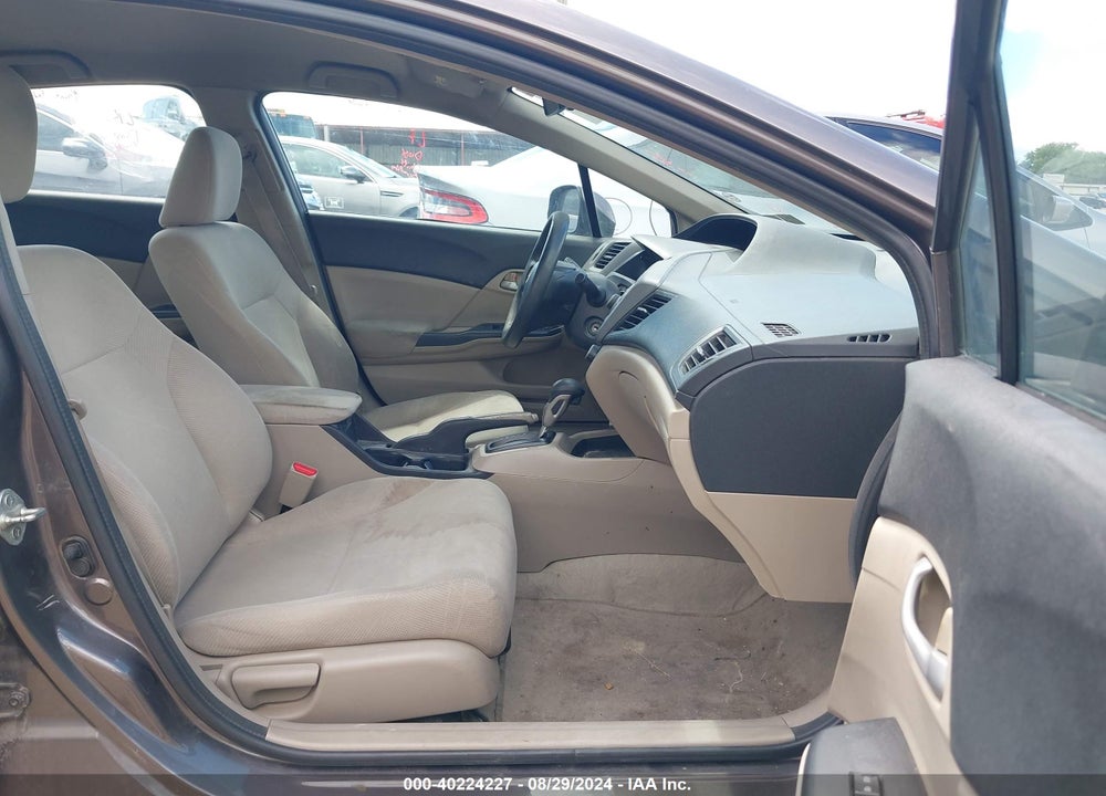 2012 HONDA CIVIC LX VIN: 19XFB2F53CE348440