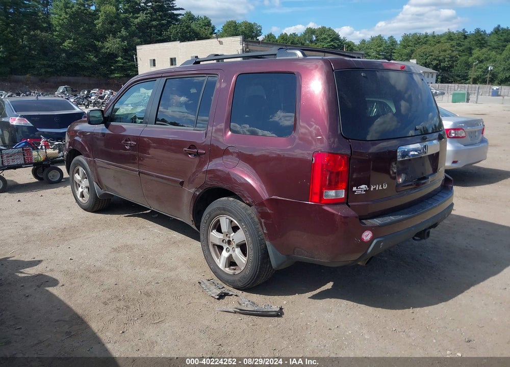 2009 HONDA PILOT EX-L VIN: 5FNYF48539B043397
