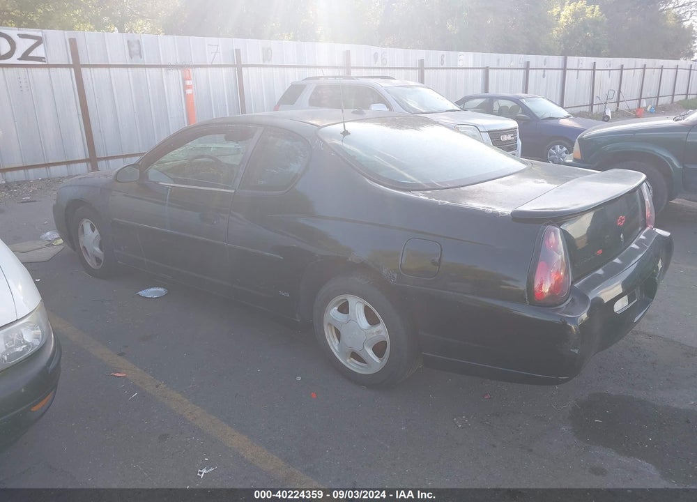2003 CHEVROLET MONTE CARLO SS VIN: 2G1WX12K839152587
