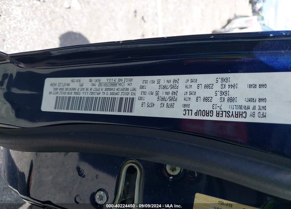 2014 JEEP PATRIOT SPORT VIN: 1C4NJRBB6ED591392
