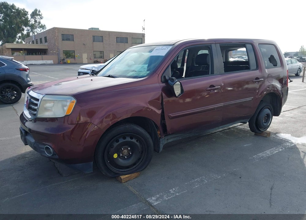 2012 HONDA PILOT EX-L VIN: 5FNYF3H62CB022048