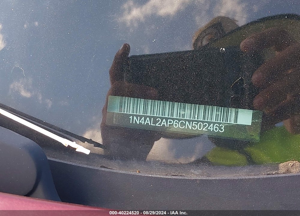 2012 NISSAN ALTIMA 2.5 S VIN: 1N4AL2AP6CN502463