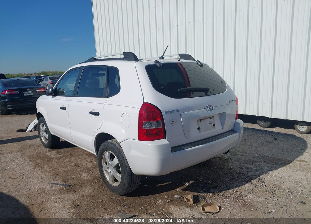 2008 HYUNDAI TUCSON GLS VIN: KM8JM12B18U754747