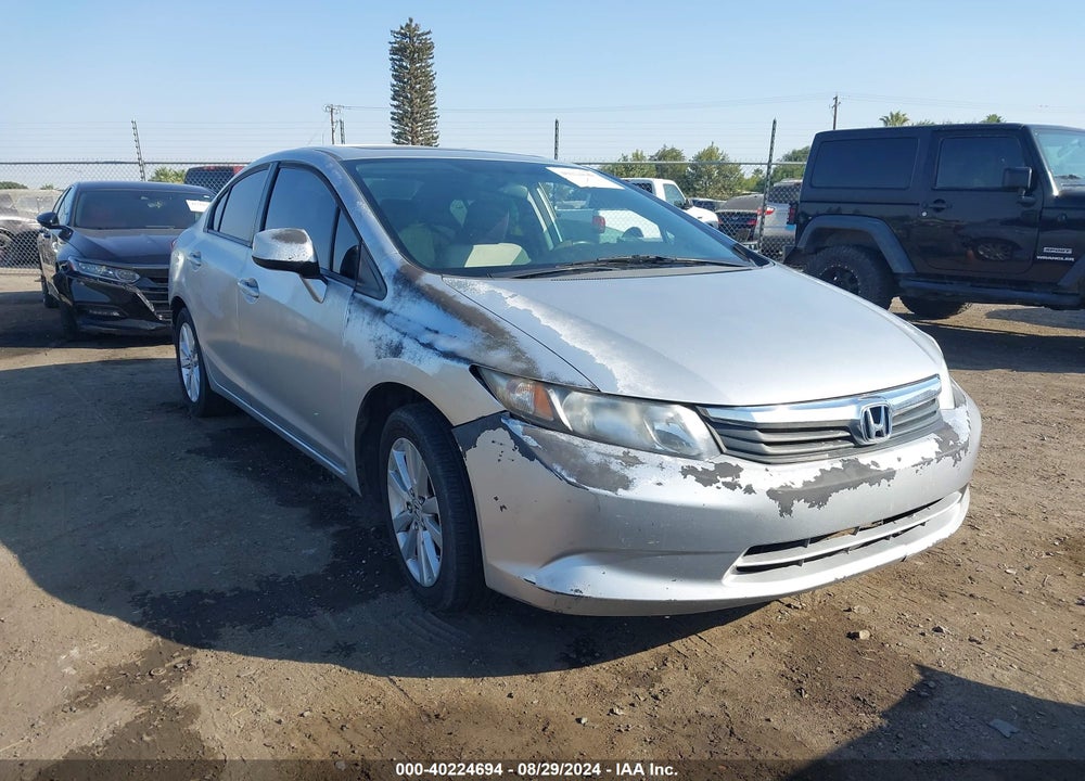 2012 HONDA CIVIC EX VIN: 19XFB2F86CE351956