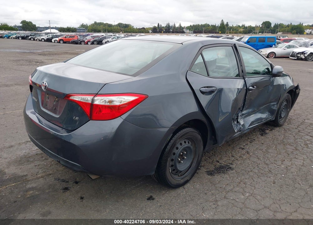 2016 TOYOTA COROLLA LE VIN: 2T1BURHE3GC602828