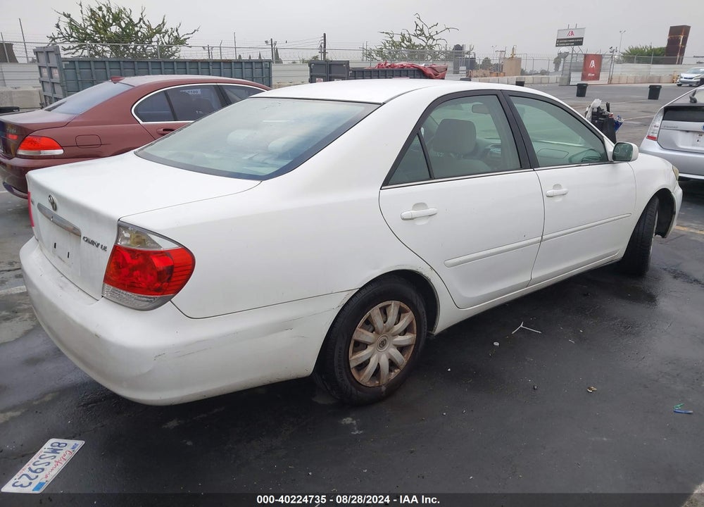 2005 TOYOTA CAMRY LE VIN: 4T1BE30K85U547719