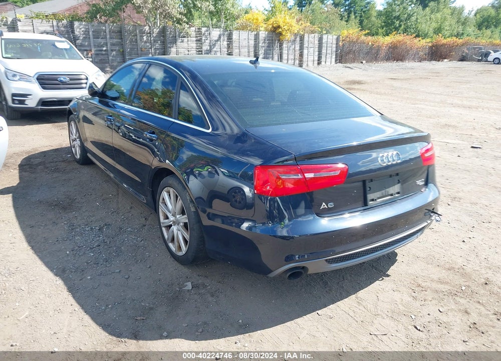2012 AUDI A6 3.0 PREMIUM VIN: WAUHGAFC9CN165118
