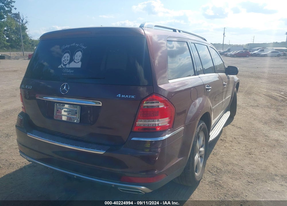 2010 MERCEDES-BENZ GL 450 4MATIC VIN: 4JGBF7BE3AA620163
