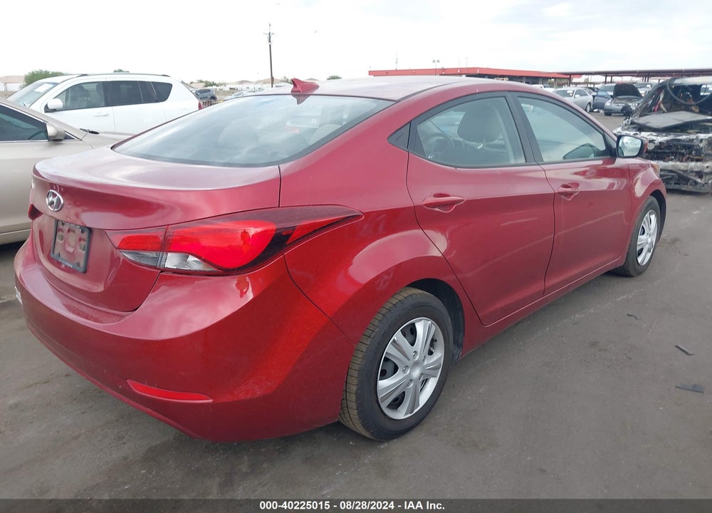 2016 HYUNDAI ELANTRA SE VIN: 5NPDH4AE5GH707846