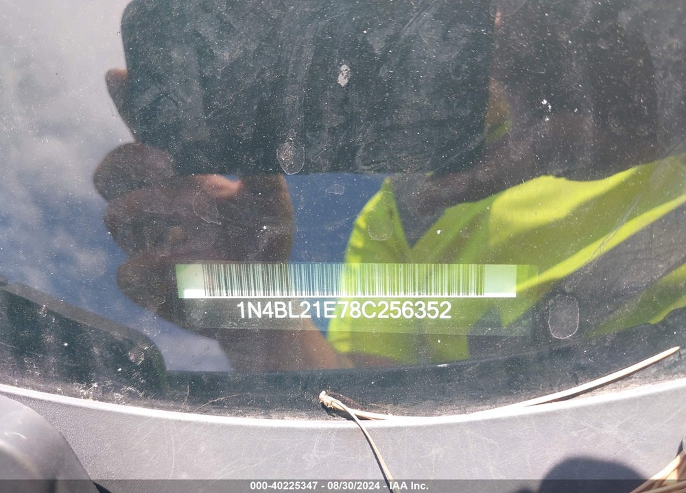 2008 NISSAN ALTIMA 3.5 SL VIN: 1N4BL21E78C256352