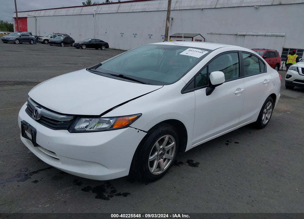 2012 HONDA CIVIC LX VIN: 2HGFB2F57CH587513