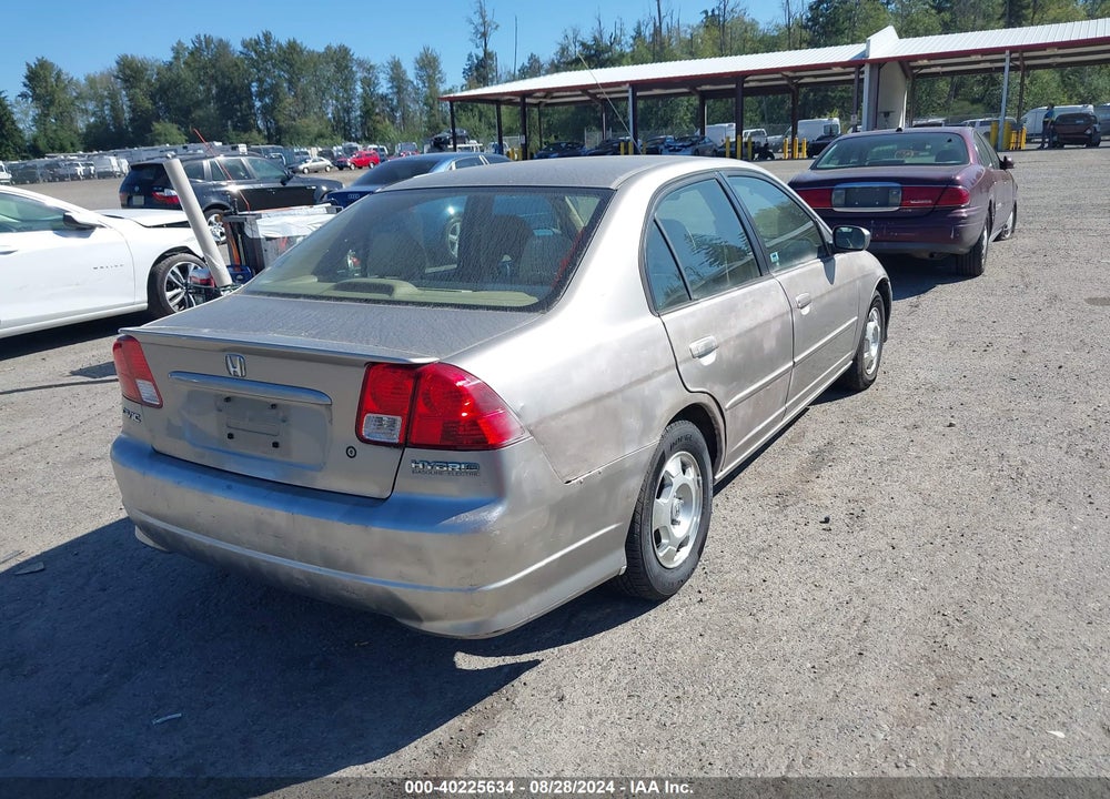 2005 HONDA CIVIC HYBRID VIN: JHMES96635S015425