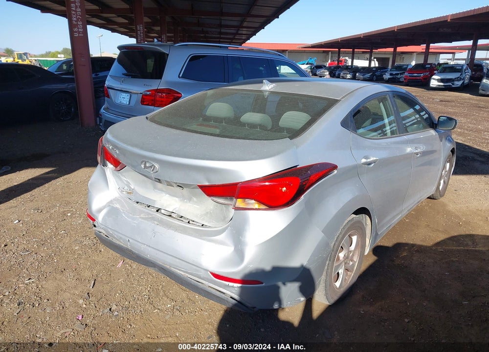 2014 HYUNDAI ELANTRA SE VIN: 5NPDH4AE6EH516031