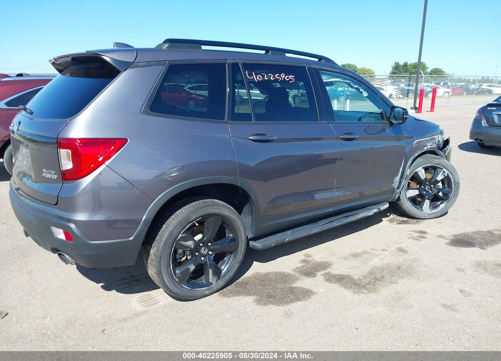 2019 HONDA PASSPORT ELITE VIN: 5FNYF8H06KB025980