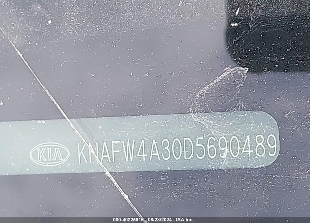 2013 KIA FORTE VIN: KNAFW4A30D5690489