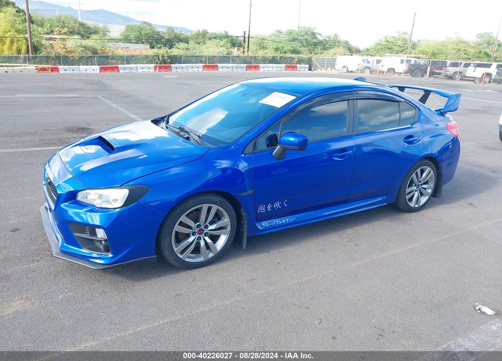 2015 SUBARU WRX VIN: JF1VA1A65F9827742