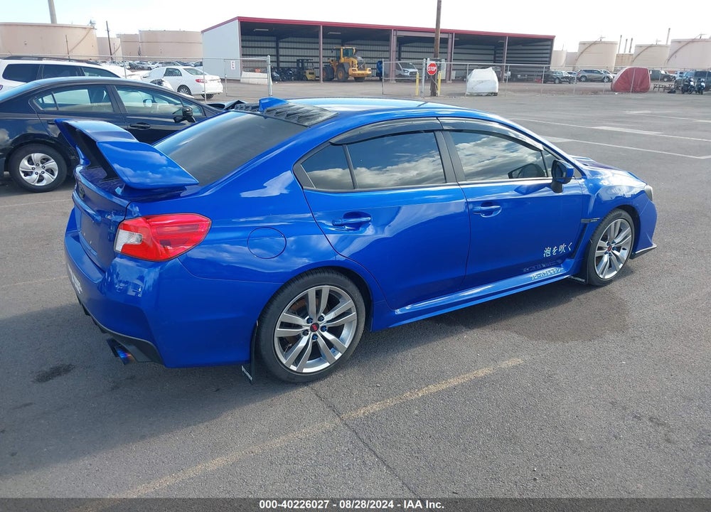 2015 SUBARU WRX VIN: JF1VA1A65F9827742