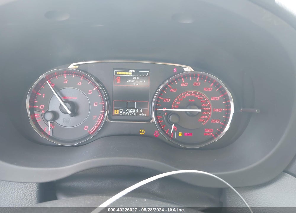 2015 SUBARU WRX VIN: JF1VA1A65F9827742