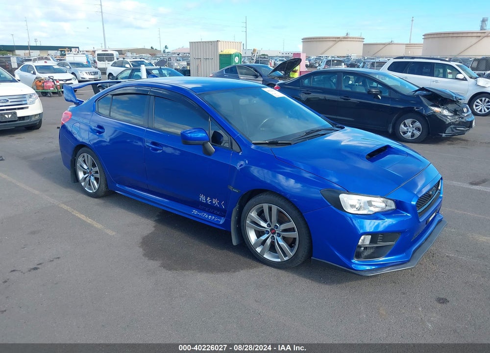 2015 SUBARU WRX VIN: JF1VA1A65F9827742
