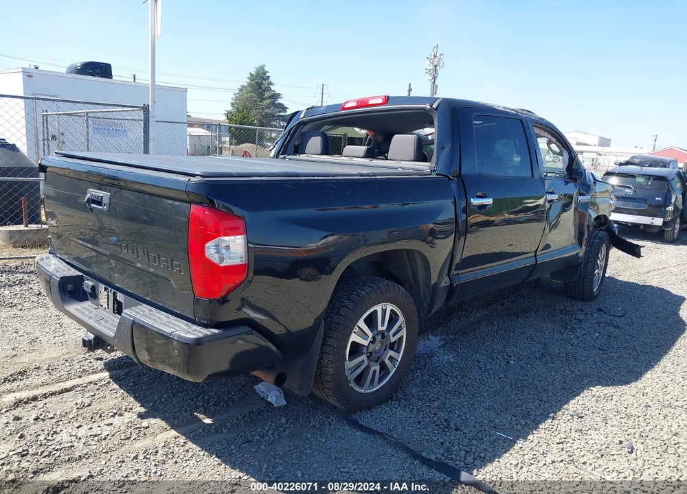 2018 TOYOTA TUNDRA PLATINUM 5.7L V8 VIN: 5TFAY5F17JX693667