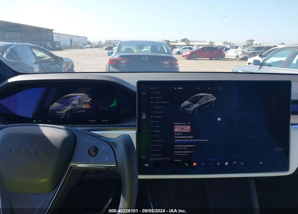 2023 TESLA MODEL X PLAID TRI MOTOR ALL-WHEEL DRIVE VIN: 7SAXCBE61PF388871