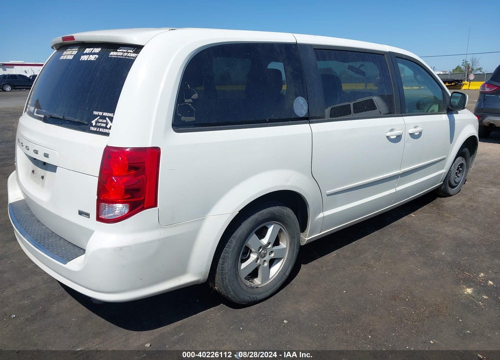 2013 DODGE GRAND CARAVAN SXT VIN: 2C4RDGCG2DR580652