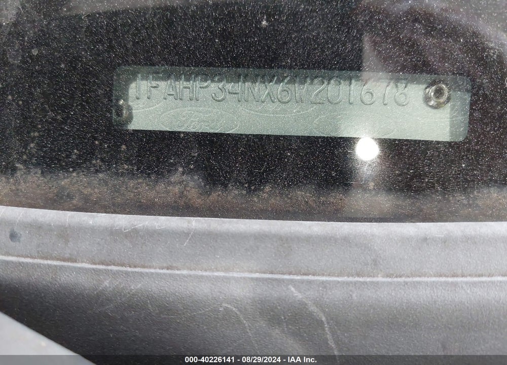 2006 FORD FOCUS SE/ZX4 VIN: 1FAHP34NX6W201678