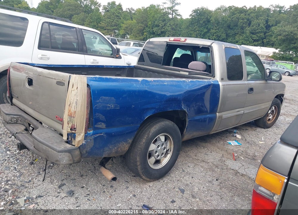 2000 GMC SIERRA 1500 SLE VIN: 1GTEC19T3YZ118860