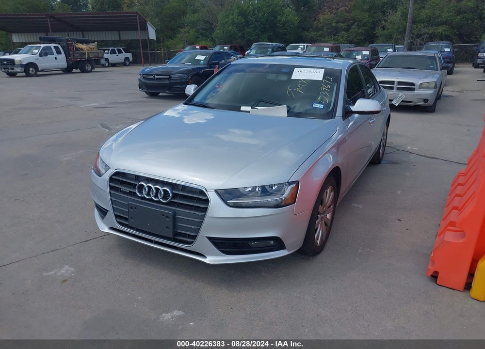 2014 AUDI A4 2.0T PREMIUM VIN: WAUBFAFL3EN039672