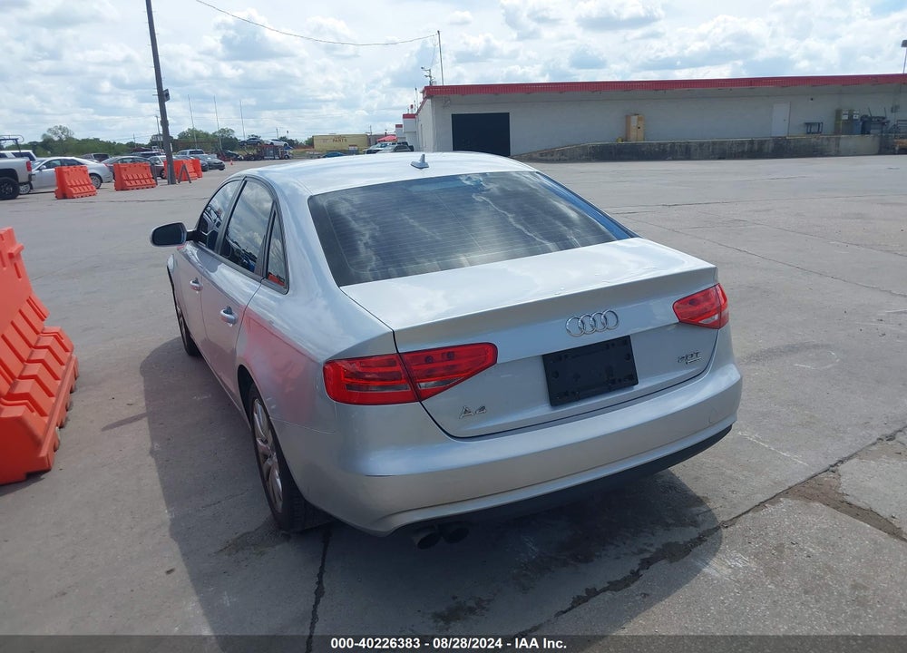 2014 AUDI A4 2.0T PREMIUM VIN: WAUBFAFL3EN039672