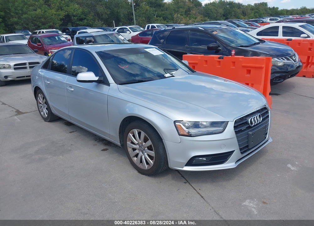 2014 AUDI A4 2.0T PREMIUM VIN: WAUBFAFL3EN039672