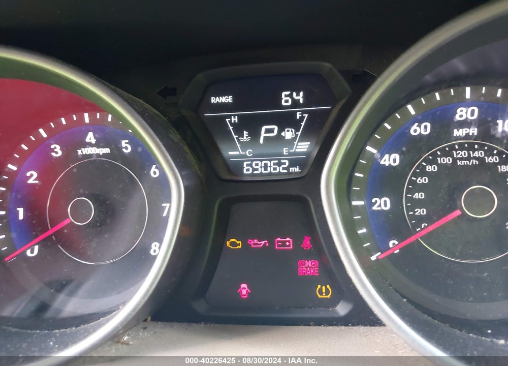 2014 HYUNDAI ELANTRA SE VIN: 5NPDH4AE2EH488874