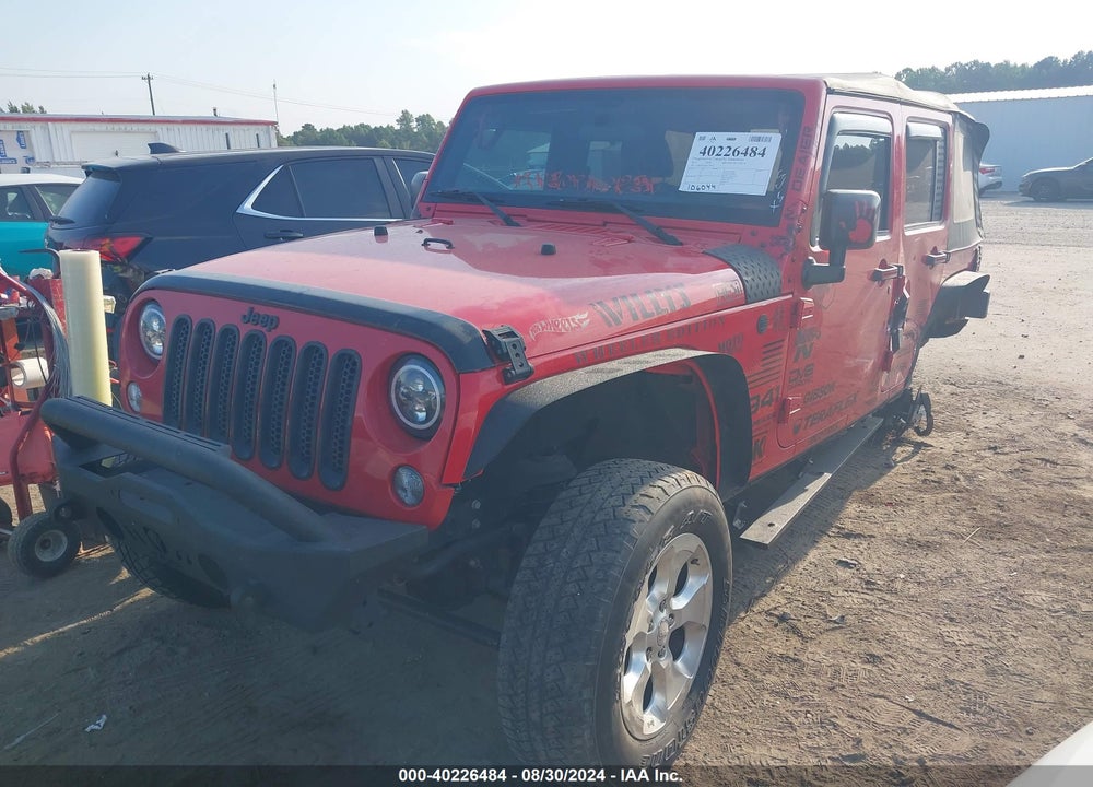 2017 JEEP WRANGLER UNLIMITED WILLY WHEELER 4X4 VIN: 1C4BJWDG7HL530914