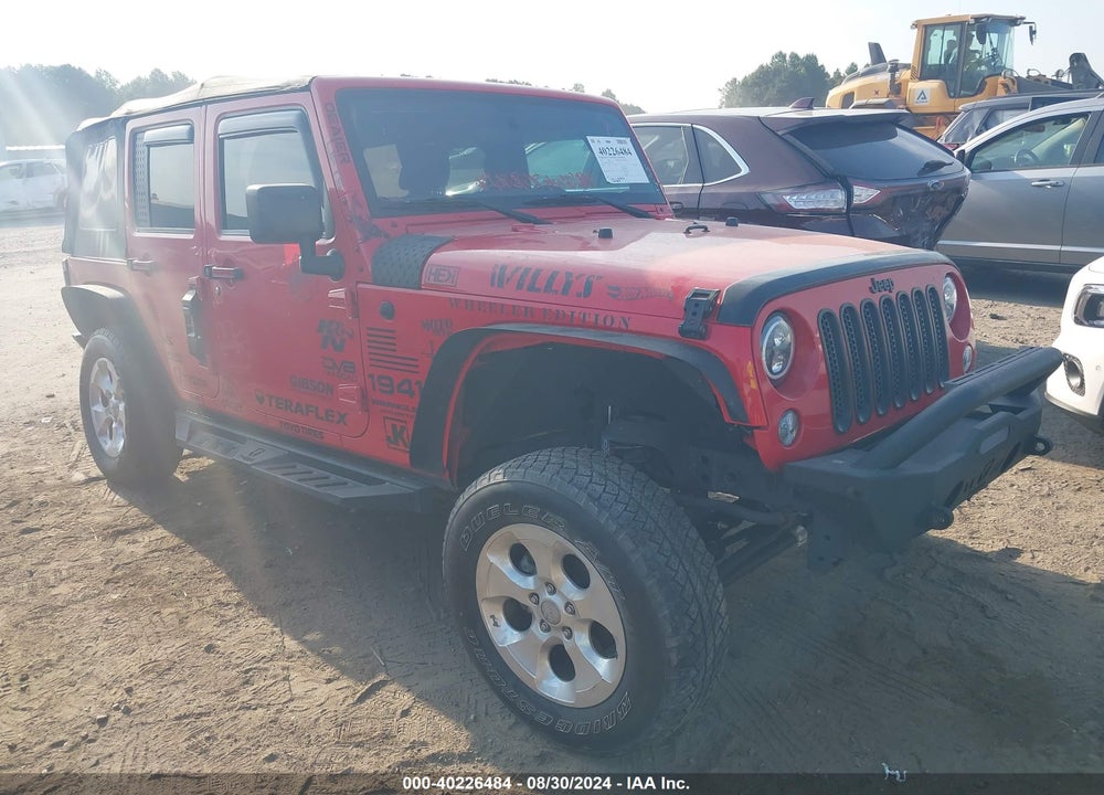2017 JEEP WRANGLER UNLIMITED WILLY WHEELER 4X4 VIN: 1C4BJWDG7HL530914