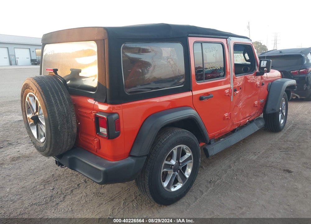 2018 ANGLER JEEP WR UNLIMITED SPORT S 4X4 VIN: 1C4HJXDG6JW216336
