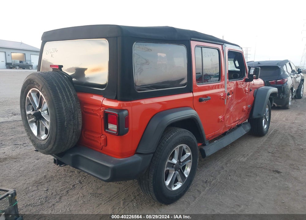 2018 ANGLER JEEP WR UNLIMITED SPORT S 4X4 VIN: 1C4HJXDG6JW216336