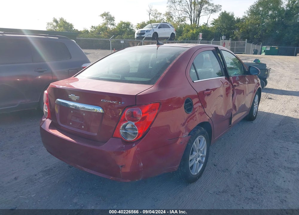 2012 CHEVROLET SONIC 2LT VIN: 1G1JC5SH5C4214144